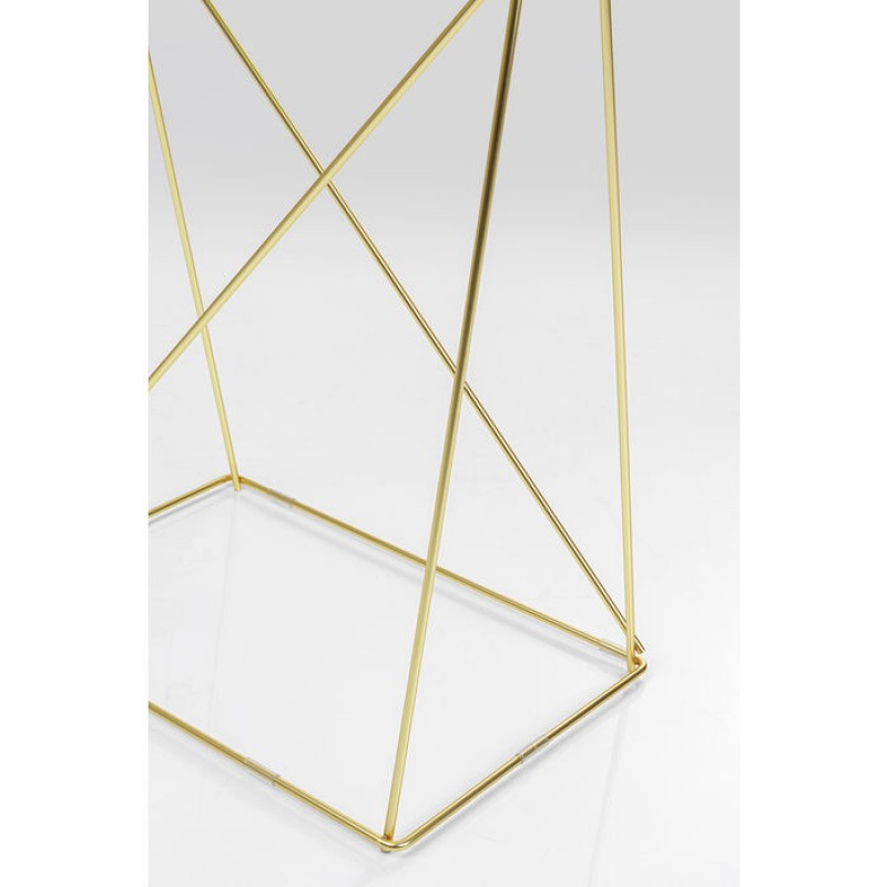 Table Polar Brass Matt 8mm Tempered Glass